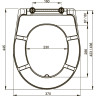 Сидение ALCAPLAST A601 для унитаза Duroplast