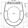 Сидение ALCAPLAST A604 для унитаза Softclose